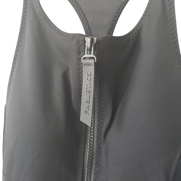 Fabletics High Tide Zip-Front One-Piece Swimsuit Black Classic XS - Picture 6 of 11